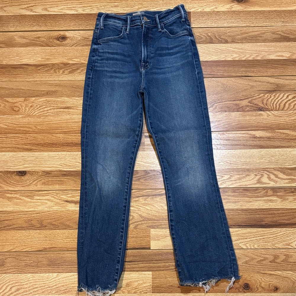 MOTHER Dark Blue Ankle Jeans